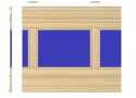 Listwa pionowa do boazerii angielskiej 9,0 x 1,4